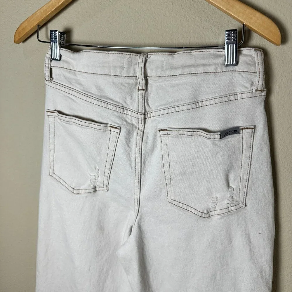JOE'S High-Rise Wide Leg Hitomi Distressed Denim Jeans Size 29 - Picture 9 of 11